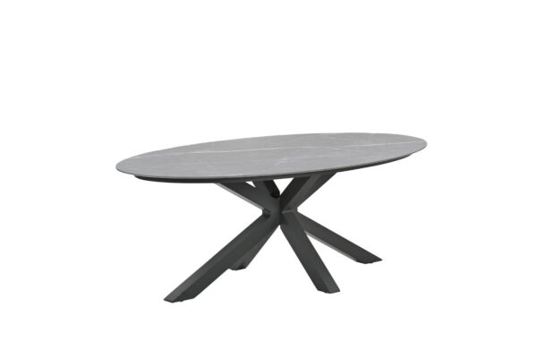 Scotland Tisch - 230x115 cm - carbon black - Centostone Sicilian grey