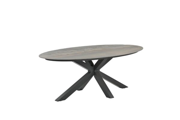 Scotland Tisch - 230x115 cm - carbon black - Centostone Rome bronze