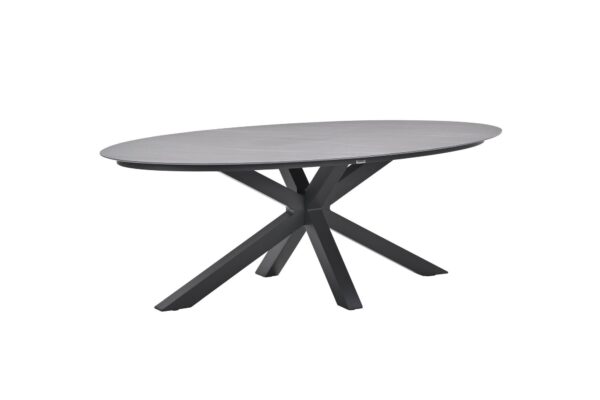 Scotland Tisch - 230x115 cm - carbon black - Centostone Napoli grey