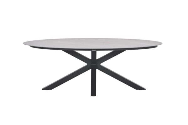 Scotland tafel - 230x115 cm - carbon black - Centostone Napoli sand - Afbeelding 2