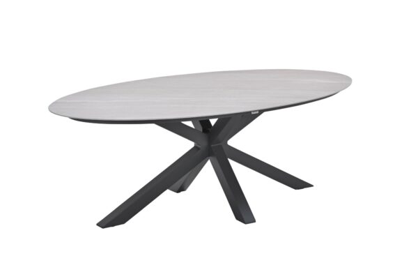 Scotland Tisch - 230x115 cm - carbon black - Centostone Napoli sand