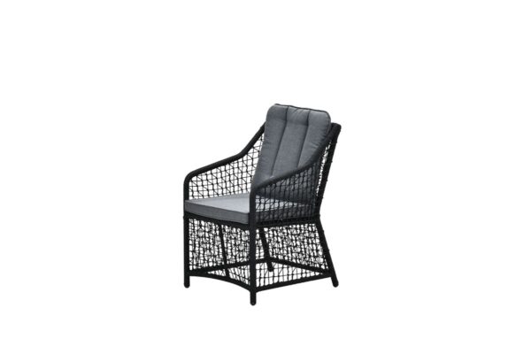 Garden Impressions Vasto Dining Stuhl - rope Schwarz- mystic grey