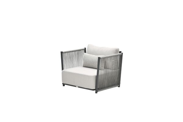 Garden Impressions Saint Tropez Lounge Sessel - carbon black - rope sand - merino sand