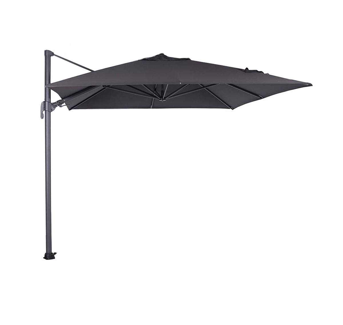 Hawaii parasol S - 250x250 cm - carbon black - zwart
