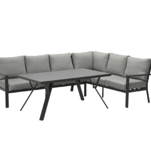 Garden Impressions Sergio L/D Set 3-Teilig rechts - carbon black/hellgrau