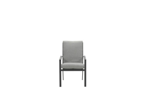 Sergio dining fauteuil - carbon black - licht grijs - Afbeelding 2