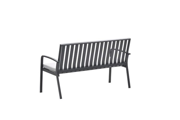 Pisa parkbank - aluminium - carbon black - valley sand Pisa parkbank - aluminium - carbon black - valley sand - Afbeelding 2