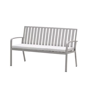 Pisa Parkbank - Aluminium - taupe - valley sand