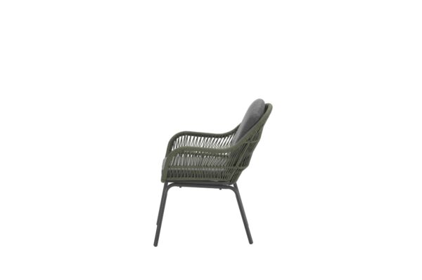 Garden Impressions Triton dining stoel - rope moss green - carbon black/ mystic grey - Afbeelding 2