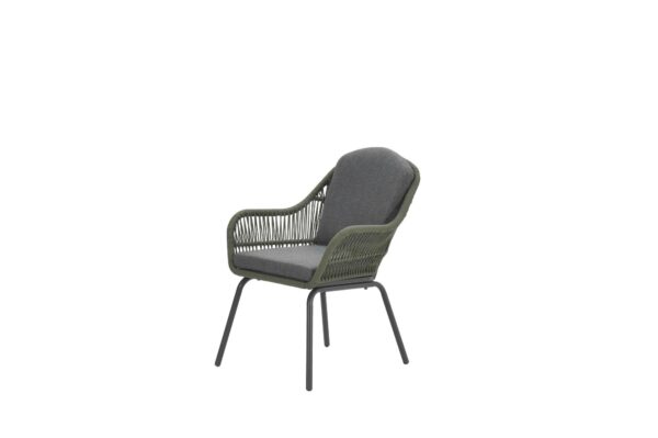 Garden Impressions Triton Dining Stuhl - c. bl/Rope moosgr.Ø5mm/mys. gr