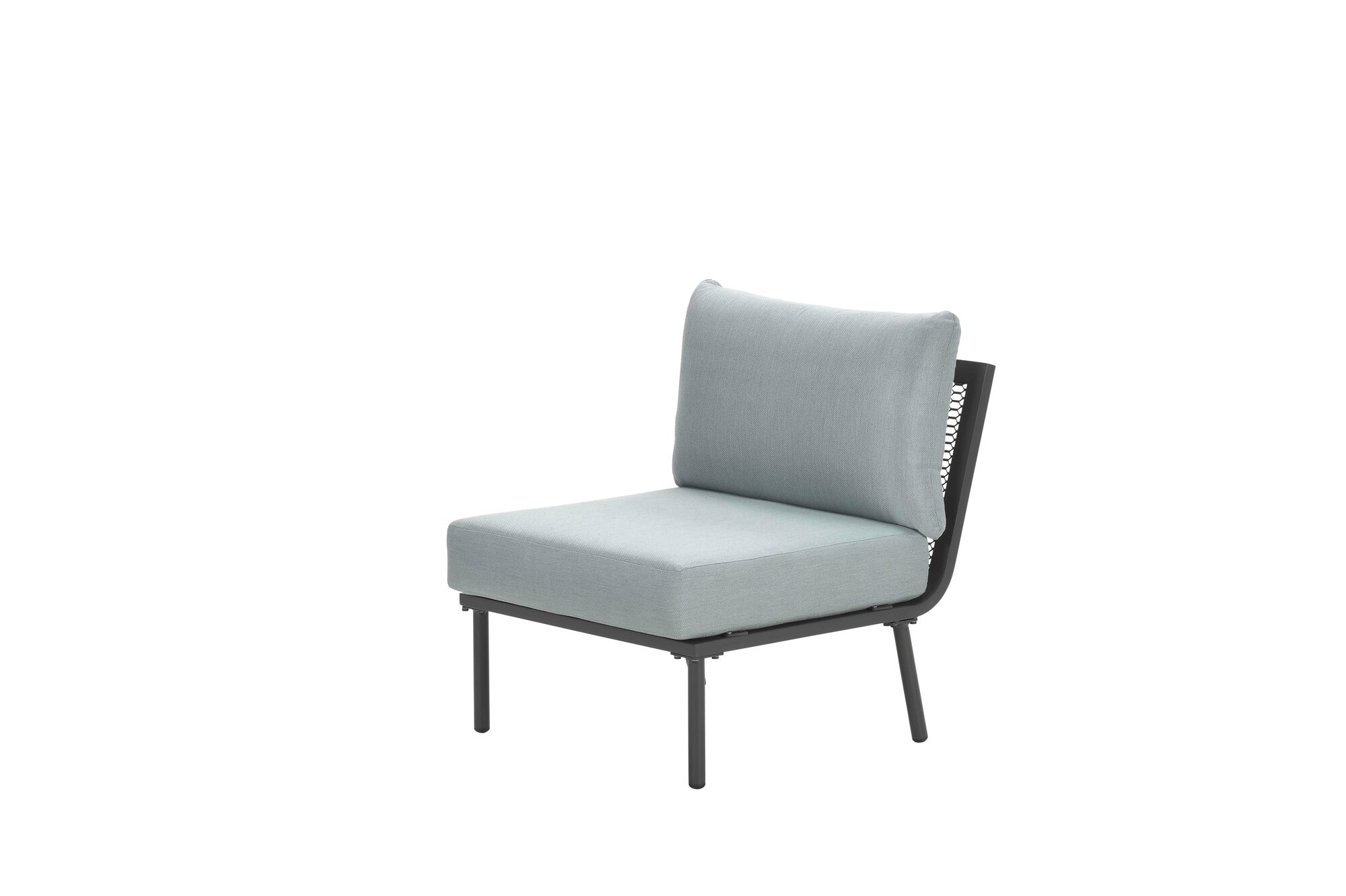 Larissa midden element  - carbon black - mint grey