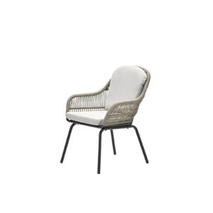 Garden Impressions Triton Dining Stuhl - carbon black - rope dark sand - desert sand