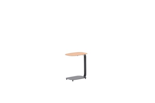 Lucca Laptop Tisch - 45x30xH51cm - carbon black -   light teaklook