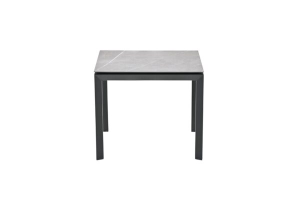 Domingo tafel -  90x90 cm - carbon black - Centostone sicilian grey - Afbeelding 2