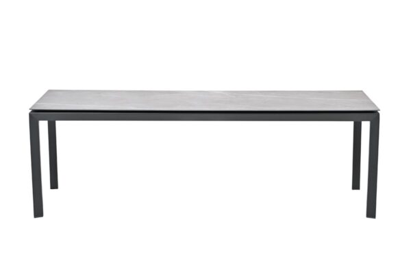 Domingo tafel - 230x100 cm - carbon black - Centostone sicilian grey - Afbeelding 2