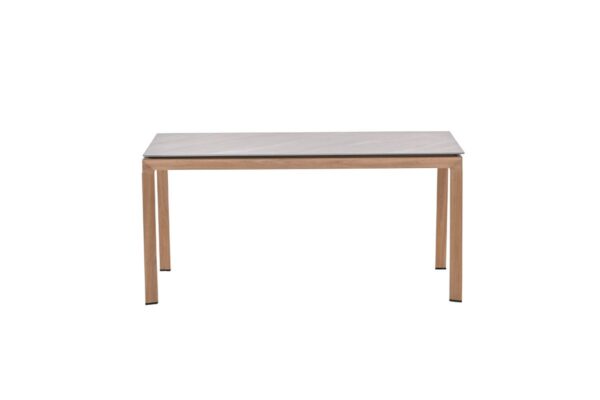 Domingo tafel - 160x90 cm - light teaklook -  Centostone Napoli sand - Afbeelding 2