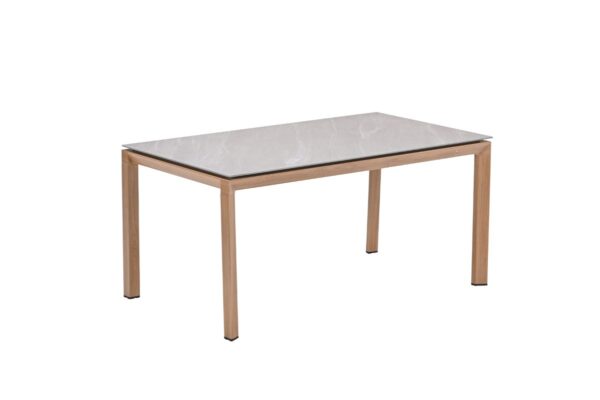 Domingo Tisch - 160x90 cm - light teaklook -  Centostone Napoli sand