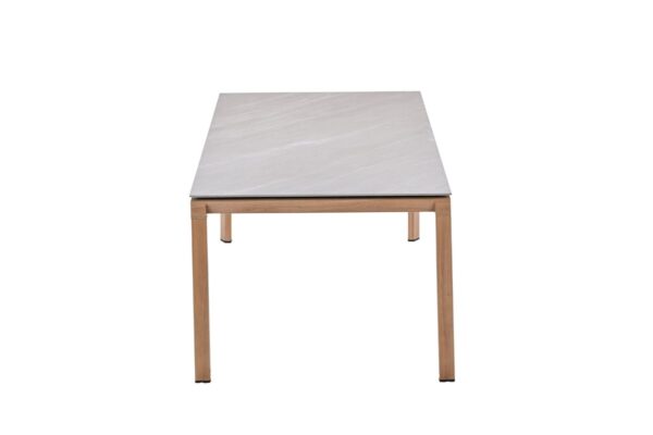 Domingo tafel - 230x100 cm - light teaklook -  Centostone Napoli sand - Afbeelding 2