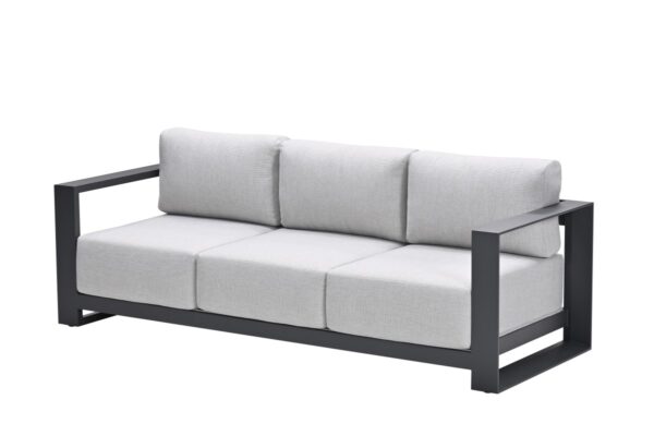 Levanto Dreisitzbank - carbon black - valley sand