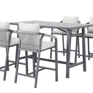 Garden Impressions Monti Barset - 5-teilig - carbon black -  rope taupe - valley sand