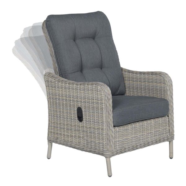 Garden Impressions Milwaukee verstelbare fauteuil- vintage willow / reflex black - Afbeelding 2