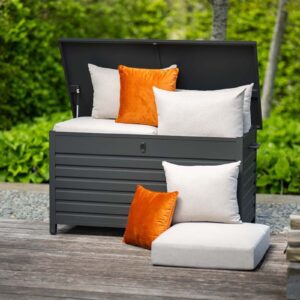 Garden Impressions Cambridge Kissenbox - 155x97 cm - carbon black