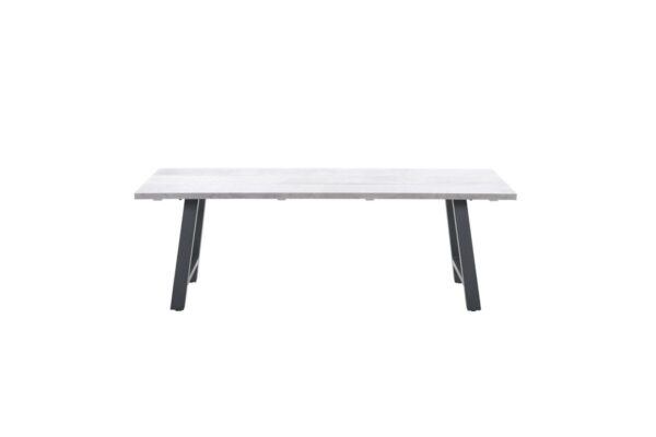 Olympus tafel 180x100xH72 - carbon black - grey teak look - Afbeelding 2