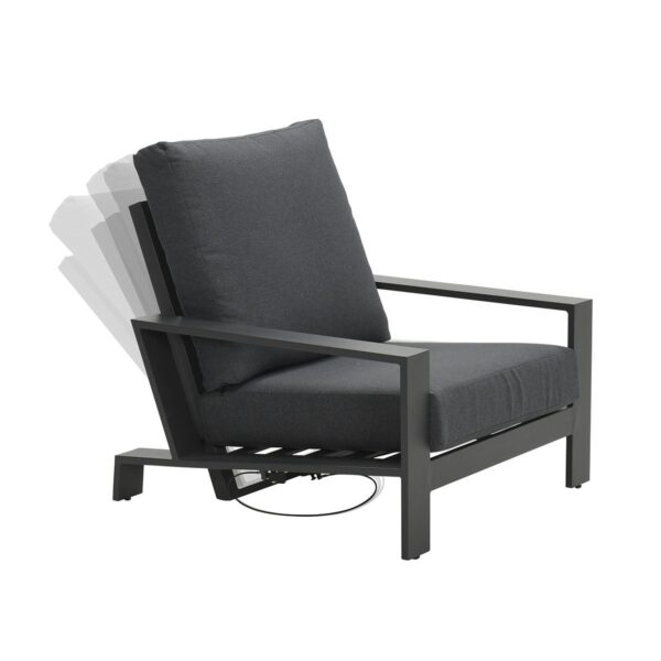 Lincoln verstelbare fauteuil - carbon black - reflex black - Afbeelding 2