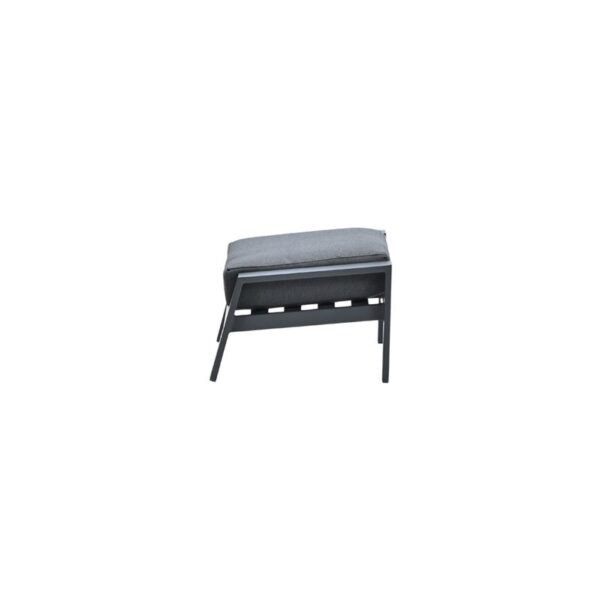 Lincoln voetenbank - carbon black - reflex black - Afbeelding 2
