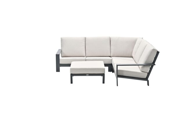 Lincoln loungeset - 4-delig - carbon black - desert sand - Afbeelding 2
