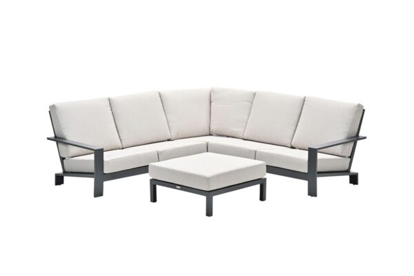 Garden Impressions Lincoln loungeset - 4-teilig - carbon black - desert sand