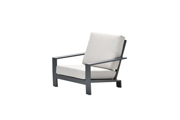 Garden Impressions Lincoln Lounge Sessel - carbon black - desert sand