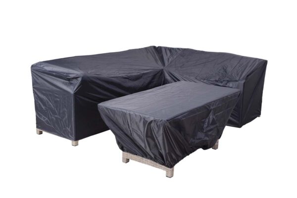 Coverit voor lounge-diningset rechts - 270/210x85xH90 en 165x95xH70 cm - Afbeelding 2
