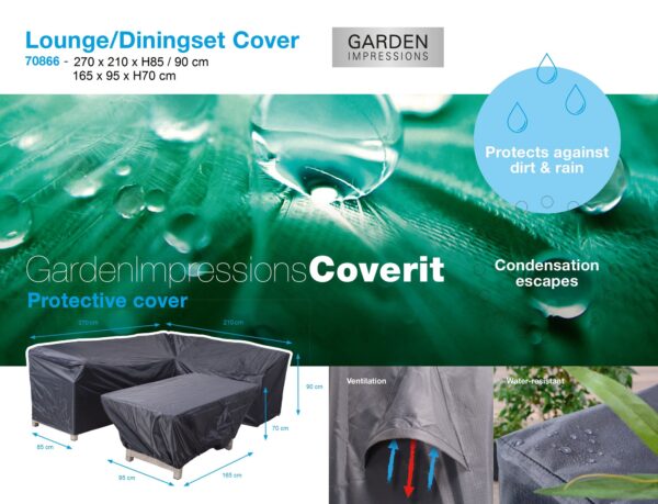 Garden Impressions Coverit Vancouver Set R 02350 - 210x270xH85/90 und 165x95xH70