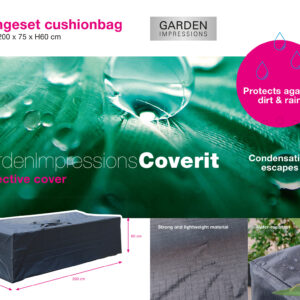Garden Impressions Coverit  Lounge Kissentasche - 200x75xH60