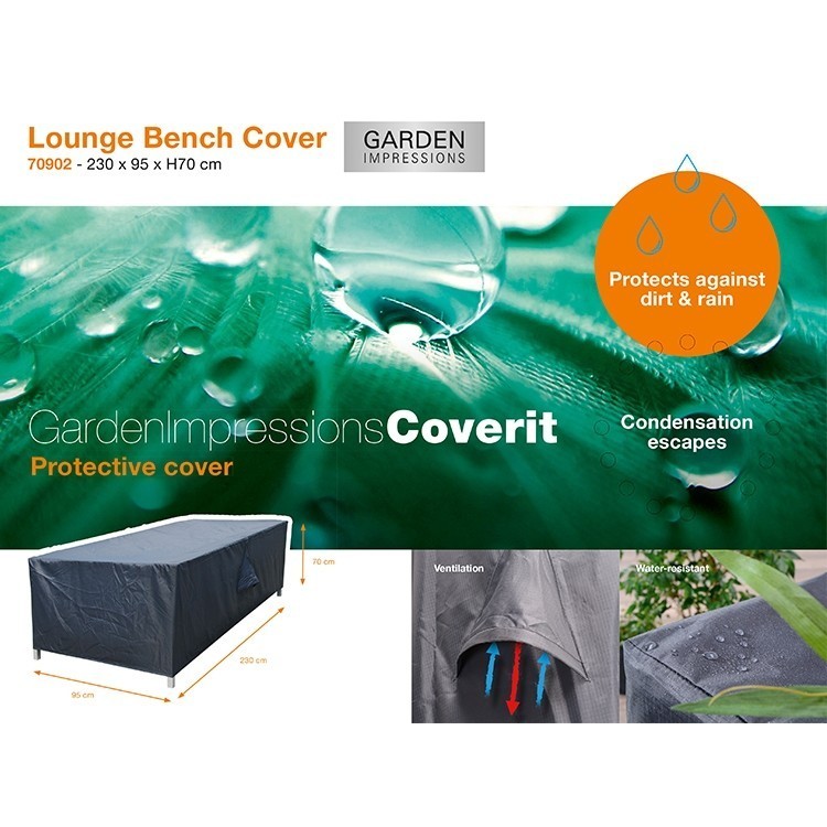 Coverit hoes voor driezitsbank - 230x95xH70 cm