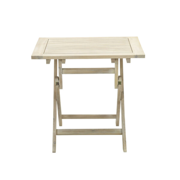 Kent opvouwbare tafel - 80x80 cm - acacia white wash - Afbeelding 2