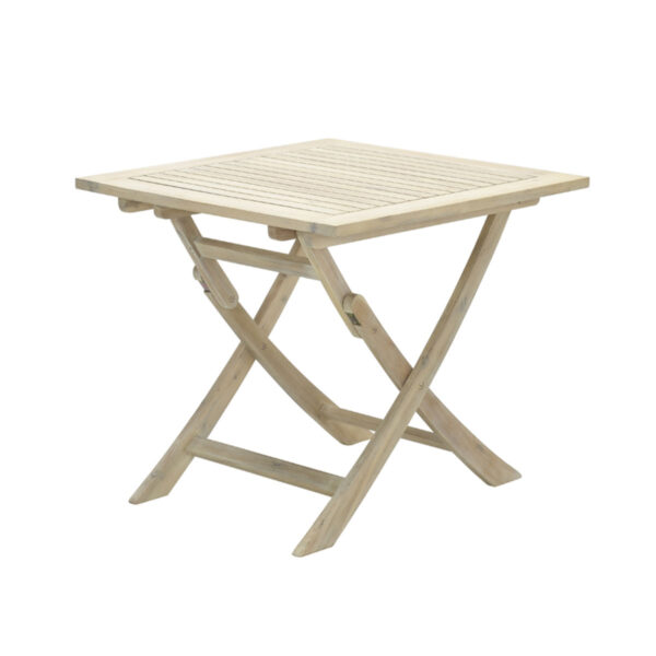 Garden Impressions Kent faltbare Tisch - 80x80 cm - acacia white wash