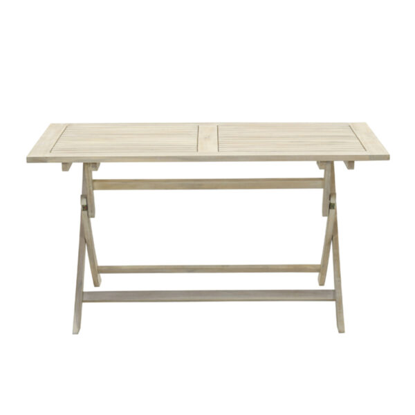 Kent opvouwbare tafel - 140x80 cm - acacia white wash - Afbeelding 2