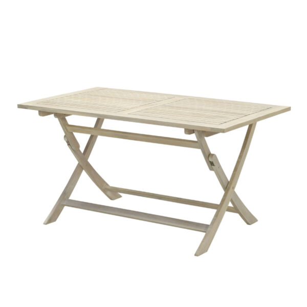 Garden Impressions Kent faltbare Tisch - 140x80 cm - acacia white wash