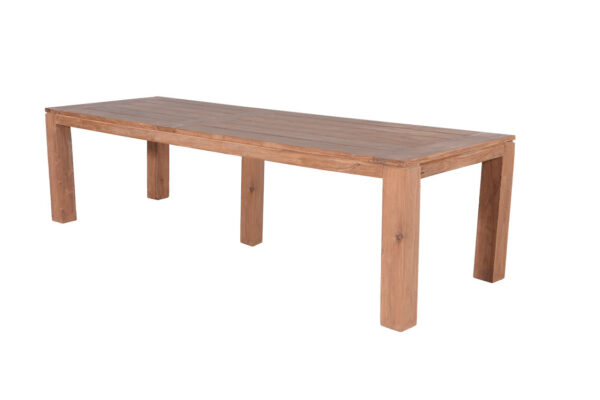 Garden Impressions Mexico tafel 300x100xH76 - natural teak/ poten 12x12 - Afbeelding 2