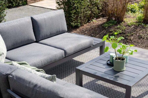 Garden Impressions Adelaide lounge set 4-delig - carbon black/ mystic grey - Afbeelding 2