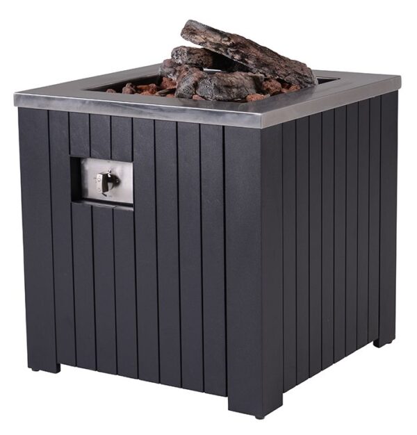 Garden Impressions Cozy Living Feuerstelle Faro - carbon black - aluminium -  60x60 cm - DE