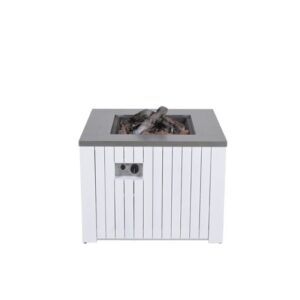 Cozy Living Feuerstelle Faro - Weiss - aluminium - 80x80 cm - 50 Mb