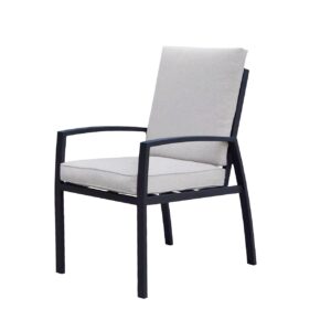 Vasano Dining Stuhl - carbon black - desert sand