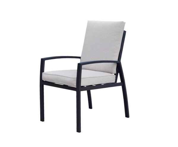 Vasano Dining Stuhl - carbon black - desert sand
