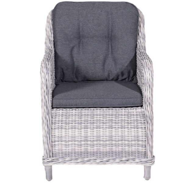 Garden Impressions Milwaukee dining fauteuil - cloudy grey - reflex black - Afbeelding 2