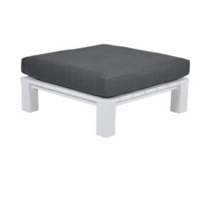 Garden Impressions Cube Lounge Tisch - 100x100 cm - matt weiß - reflex black