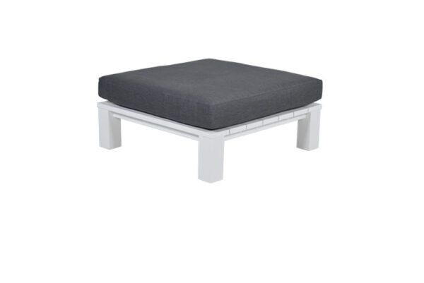 Garden Impressions Cube Lounge Tisch - 100x100 cm - matt weiß - reflex black