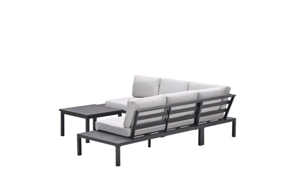 Prinos loungeset - 4-delig - carbon black - valley sand Prinos loungeset - 4-delig - carbon black - valley sand - Afbeelding 2